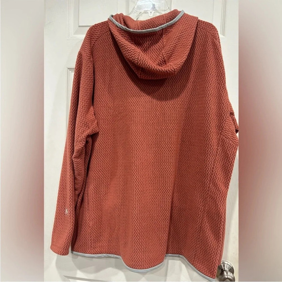 Patagonia Men's XXL R1 Air Full-Zip Hooded Jacket Burl Red Grey NWT - Picture 2 of 10